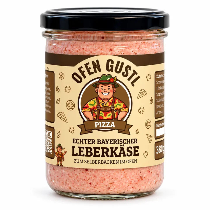 Ofen Gustl Pizza im Glas
