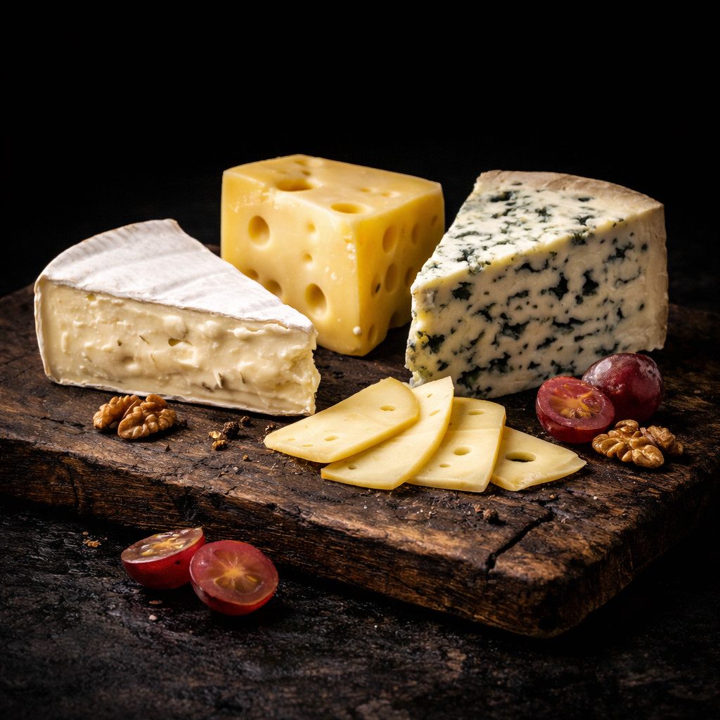 Käseauswahl für Käseplatte, Brotzeit, Buffet und Gäste