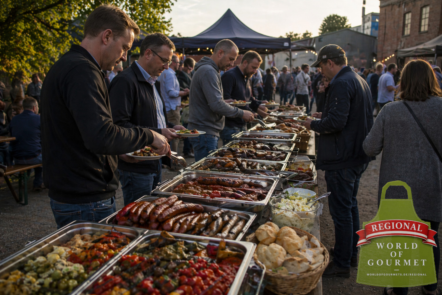 Lebensmittel für großes Event mit planbarer regionaler Belieferung