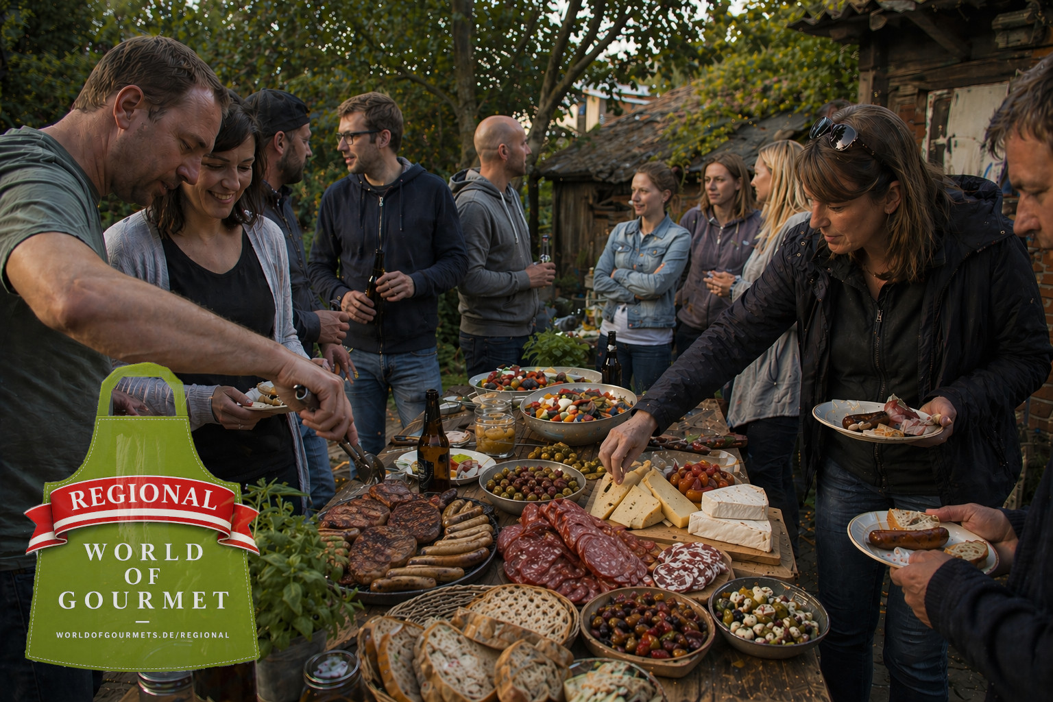 Lebensmittel für private Feier mit regionaler Lieferung oder Abholung